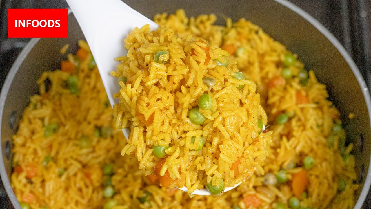 Turmeric Vegetable Pilau Recipe | How to Cook Vegetable Pilau Recipe | Simple Pilau Recipe | Infoods