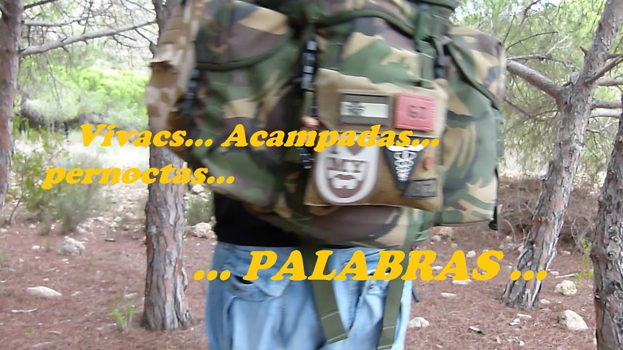 Vivac,     acampada,     pernocta,     palabras   !
