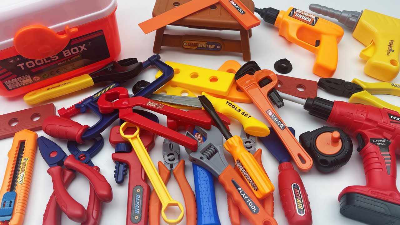 8 min to open the box, satisfied with the electric screwdriver, screw assembly toolbox | Toy Review