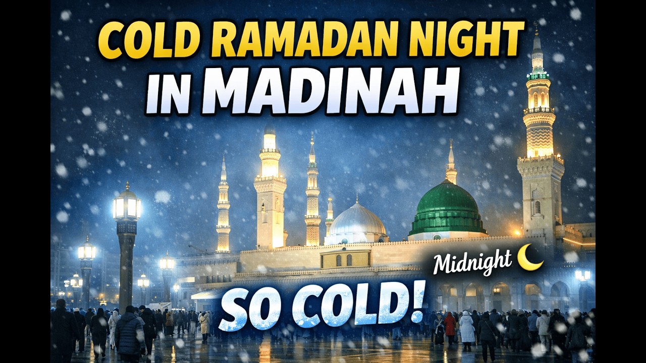 Ramadan Nights in Madinah 🌙 | Unexpected Cold Weather at Masjid Nabawi | Magical Views