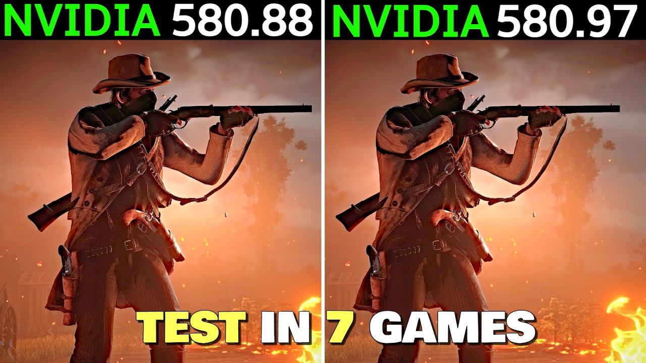 Nvidia Drivers 580.88 vs 580.97 | GTX 1650 - Test in 7 Games