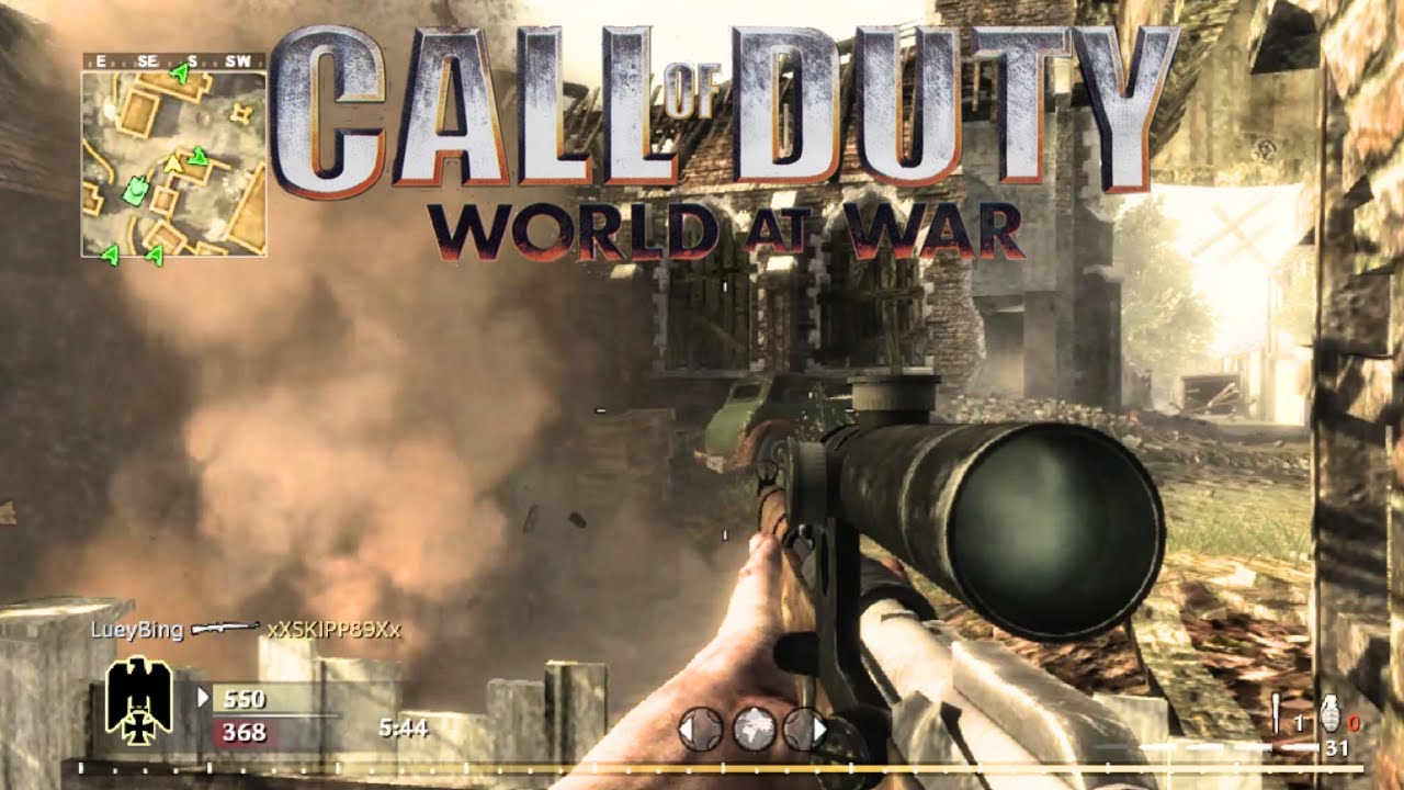The Mosin Nagant: Call of Duty World at War: Multiplayer Gameplay (No Commentary)