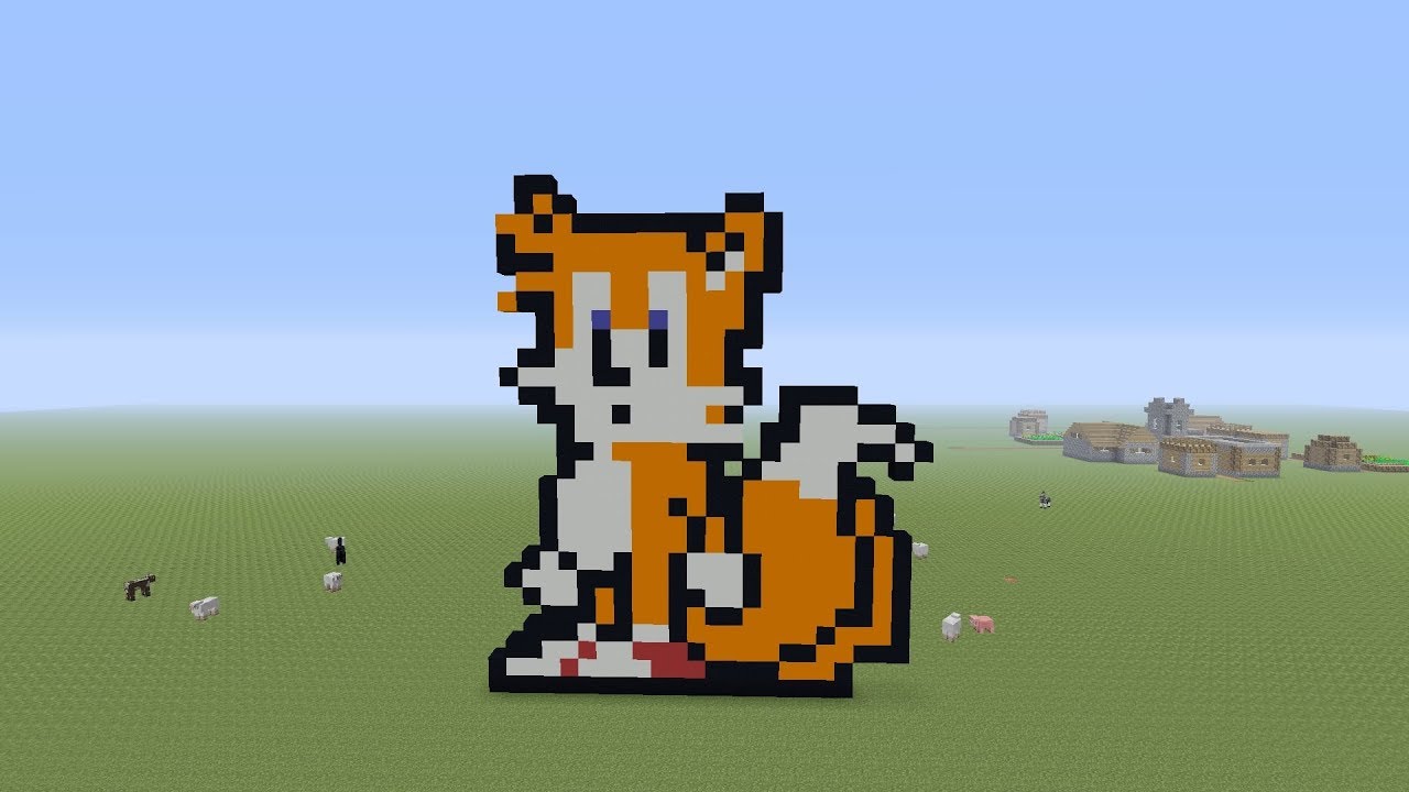 Minecraft Pixel Art Tutorial - Tails