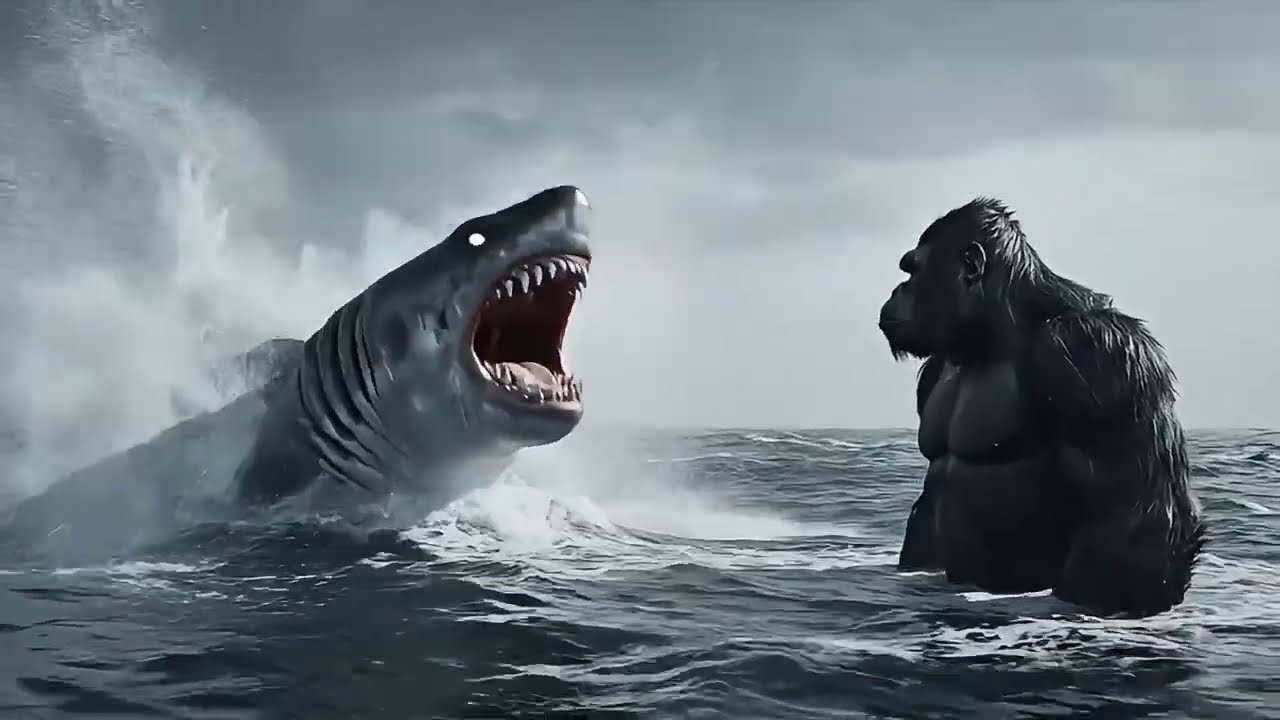 KING KONG vs 1000 MONSTER SHARK | Terror on a Cargo Ship
