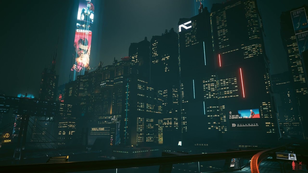 Cyberpunk 2077 Night City Ambience | Railway