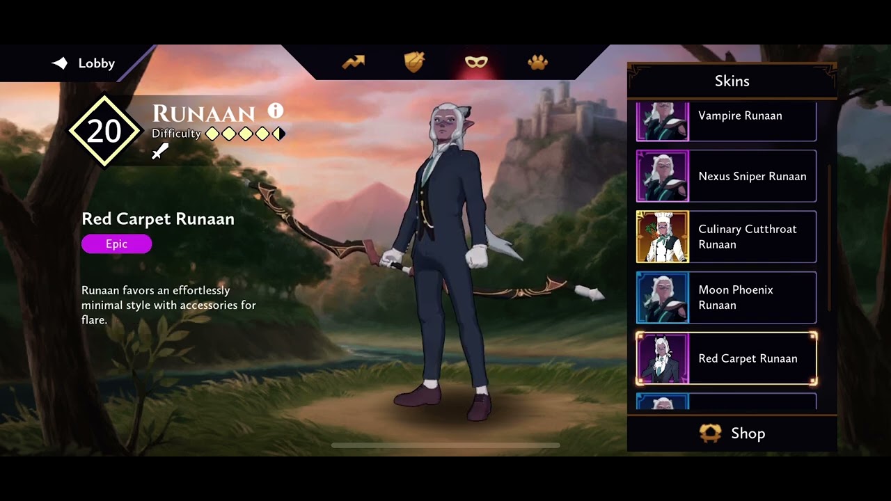 All Runaan Skins - The Dragon Prince: Xadia Mobile Game