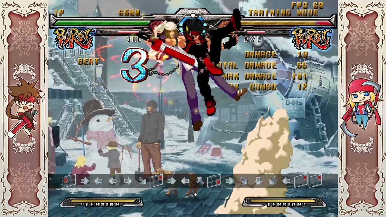 [GGXXACPR] Beginner Sol Combos