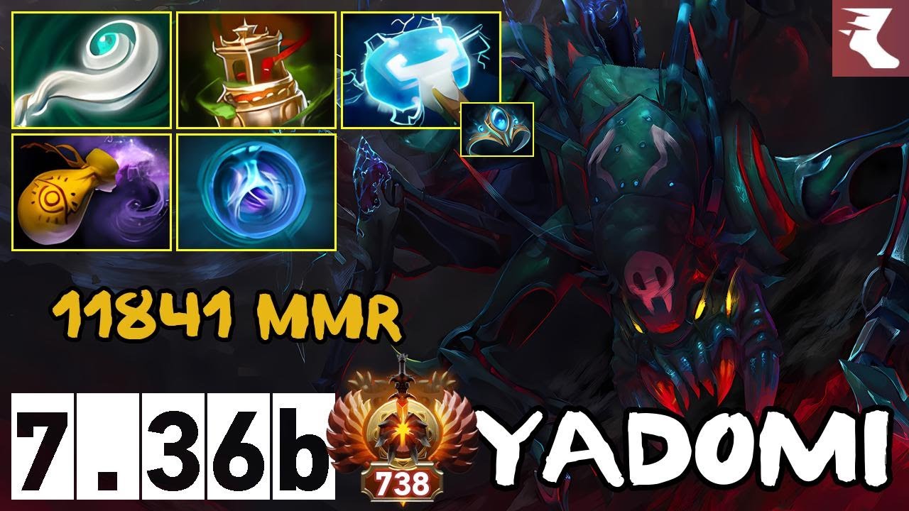 Weaver Support - 11841 MMR - Yadomi - 7.36b - Immortal Dota 2 Pro Plays