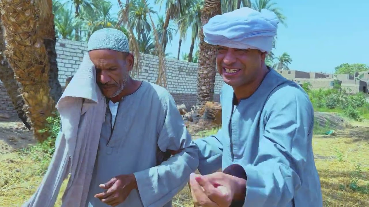 الحاج الضوى رمى عبدالناصر من فوق النخله بسبب درجه الحراره😂😂😂