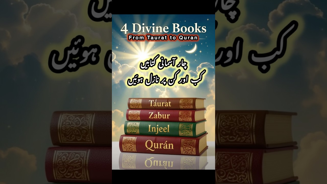 4 Holy Books in Islam | Taurat, Zabur, Injeel & Quran Explained #islamicshorts #islamic #shortsfeed