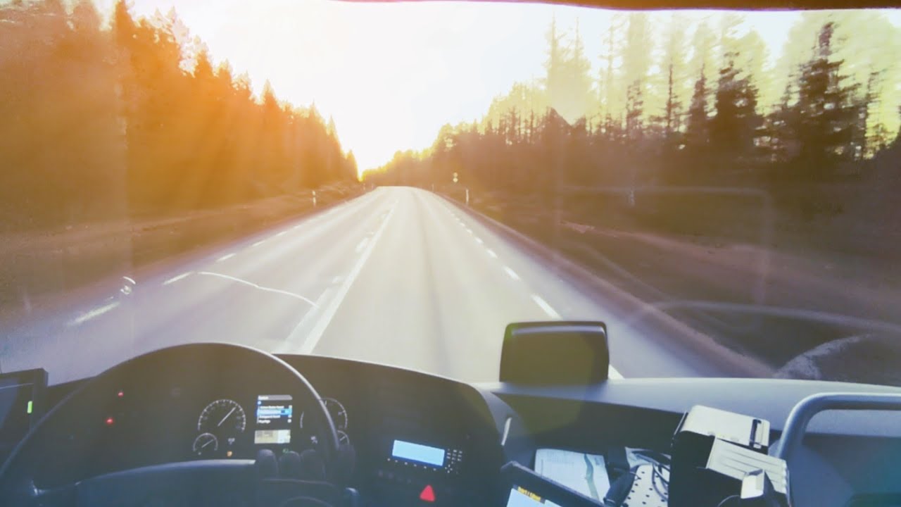 Bus Driving POV | Beautiful Sunset | Mercedes Benz Intouro L