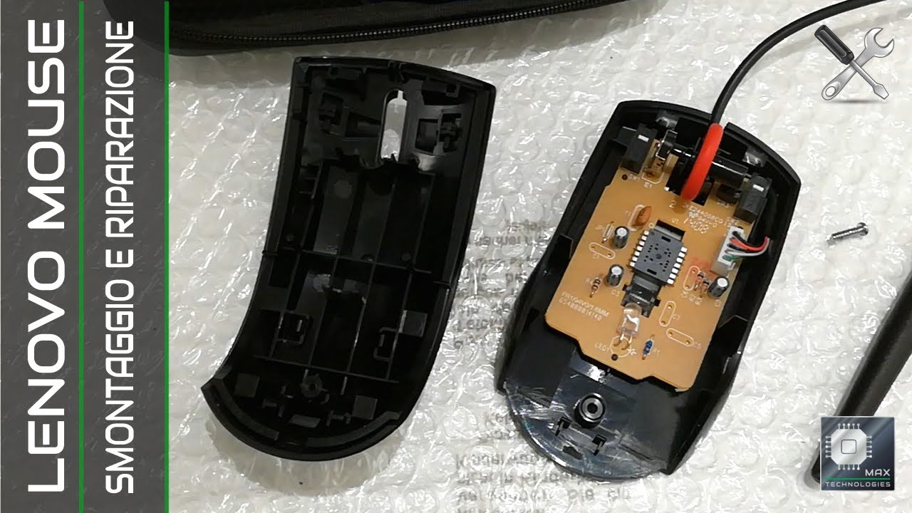 Mouse Lenovo Laser USB | Smontaggio e riparazione completa