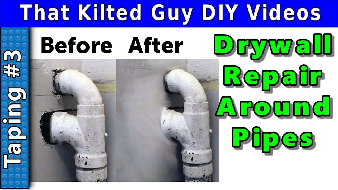 Tear Your Joint Tape to FIT when Taping Around Pipes. DON'T DO IT THE OLD SCHOOL WAY! #3 in Series