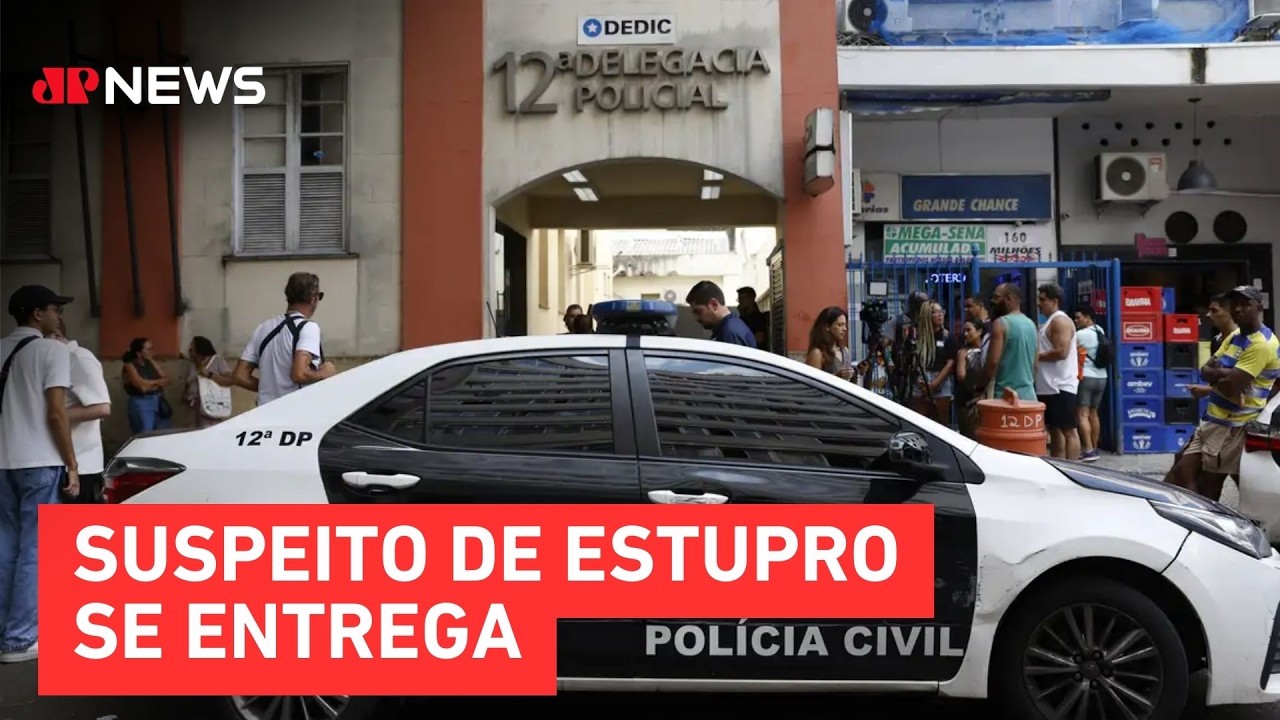 Menor suspeito de estupro coletivo se entrega à polícia no Rio de Janeiro