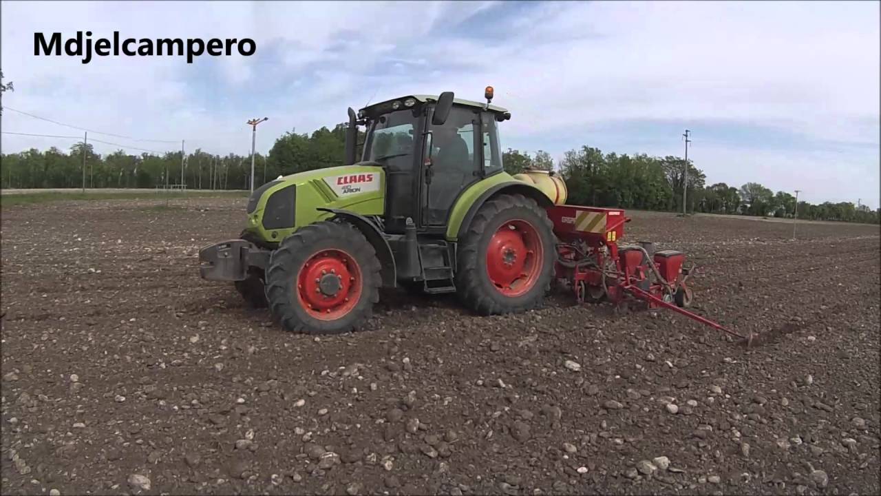 Seeding corn | *GoPro* Claas Arion 410+Gaspardo 6 rows