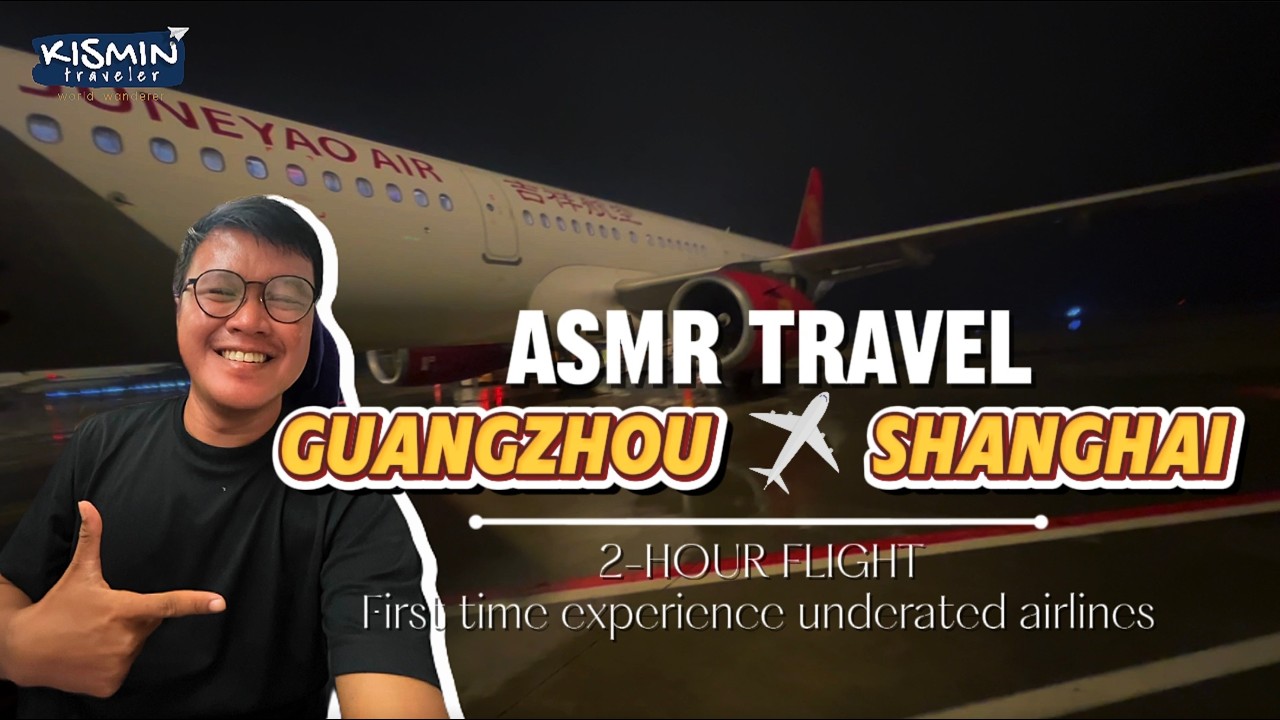 ASMR | 2 HOURS ✈️ GUANGZHOU-SHANGHAI | JUNEYAO AIRLINES - AIRBUS A321-200 CEO