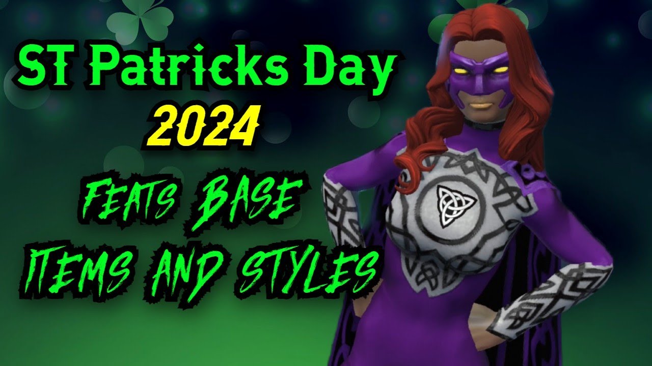DCUO St Patricks Day Event 2024: Base Items & Styles