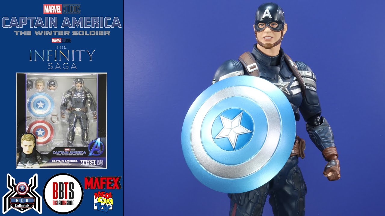 Mafex Marvel 202 CAPTAIN AMERICA STEALTH SUIT Winter Soldier Infinity Saga MCU Movie Figure Review