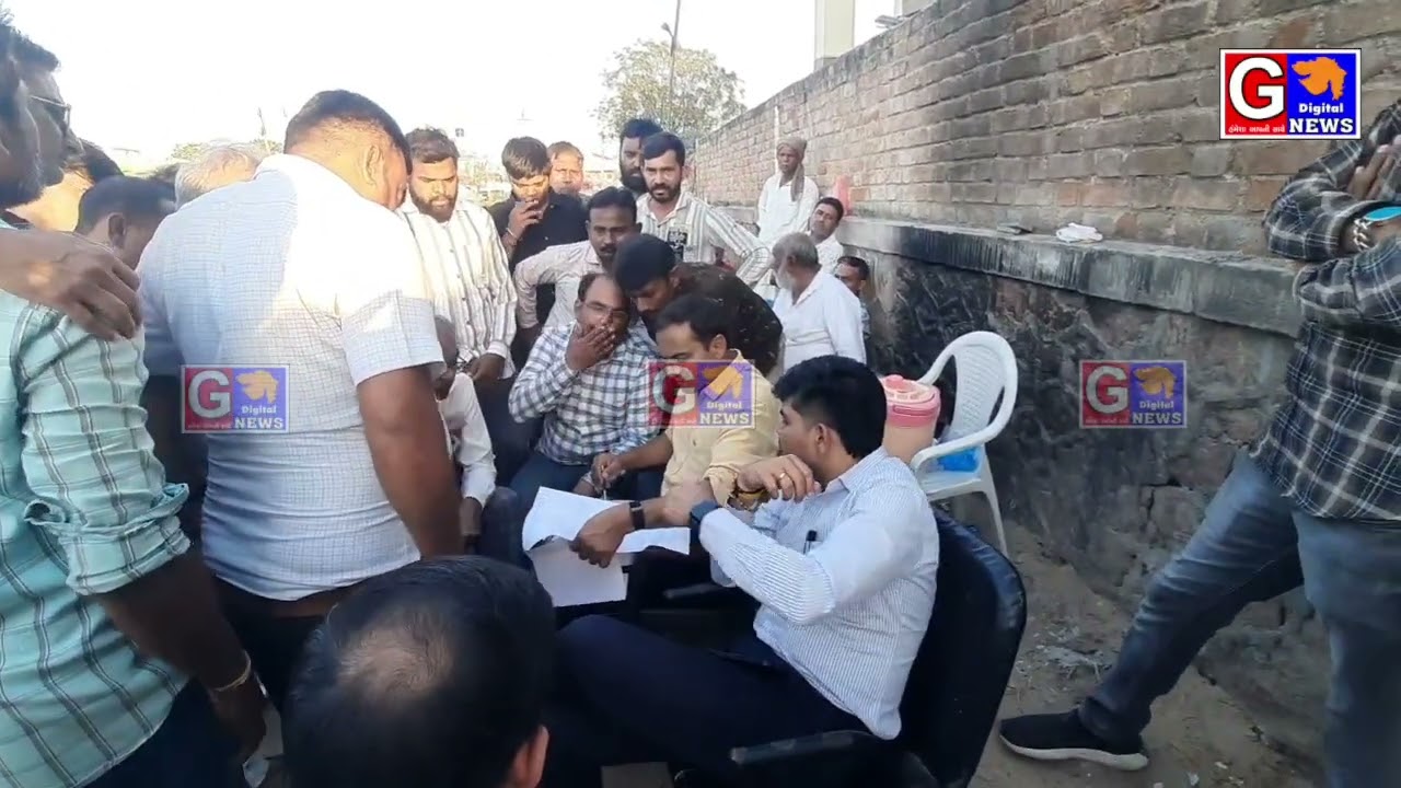 Viramgam વોર્ડ-8 ના અવની-સોમેશ્વર અને સંજીવની મંગલમય સોસાયટી જવાના રસ્તા વિવાદ અધિકારીઓ ધામા #video 