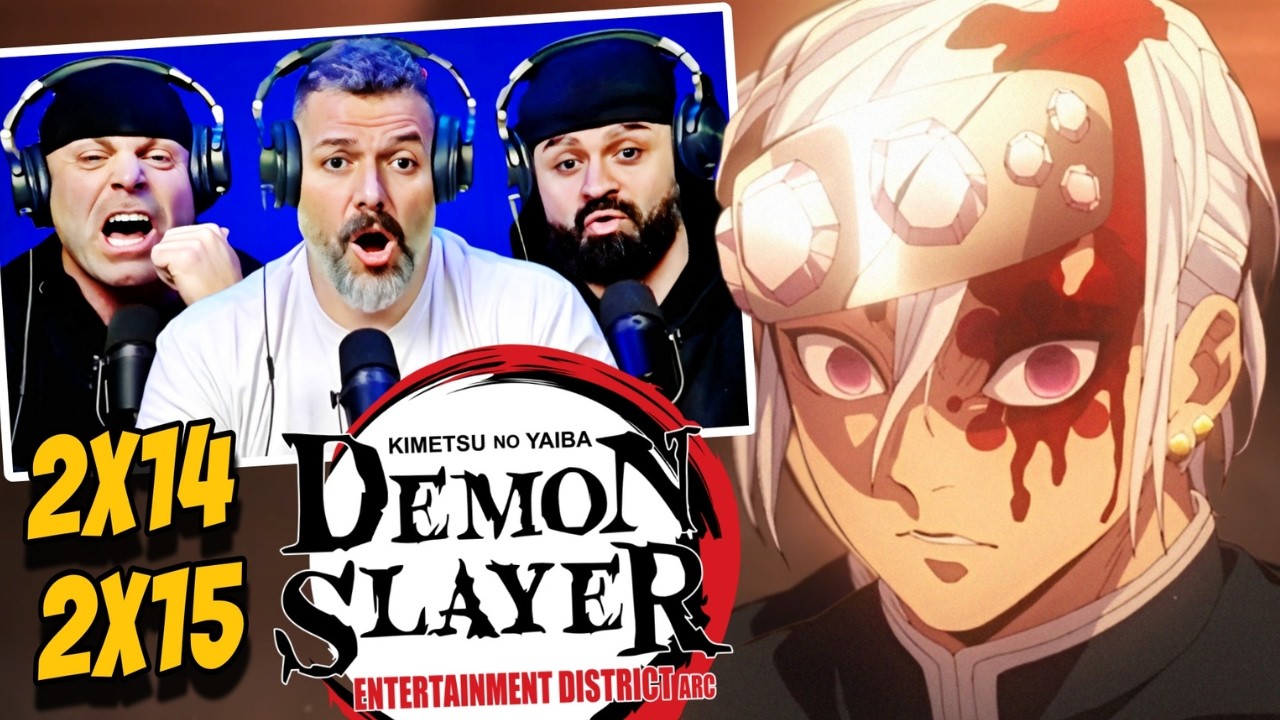 Demon Slayer reaction season 2 episode 14 & 15 (DUB) | First time watching
