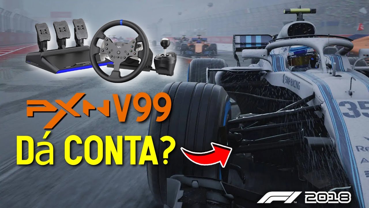 FORCE FEEDBACK do PXN V99 é BOM? Teste no Formula 1 Gameplay