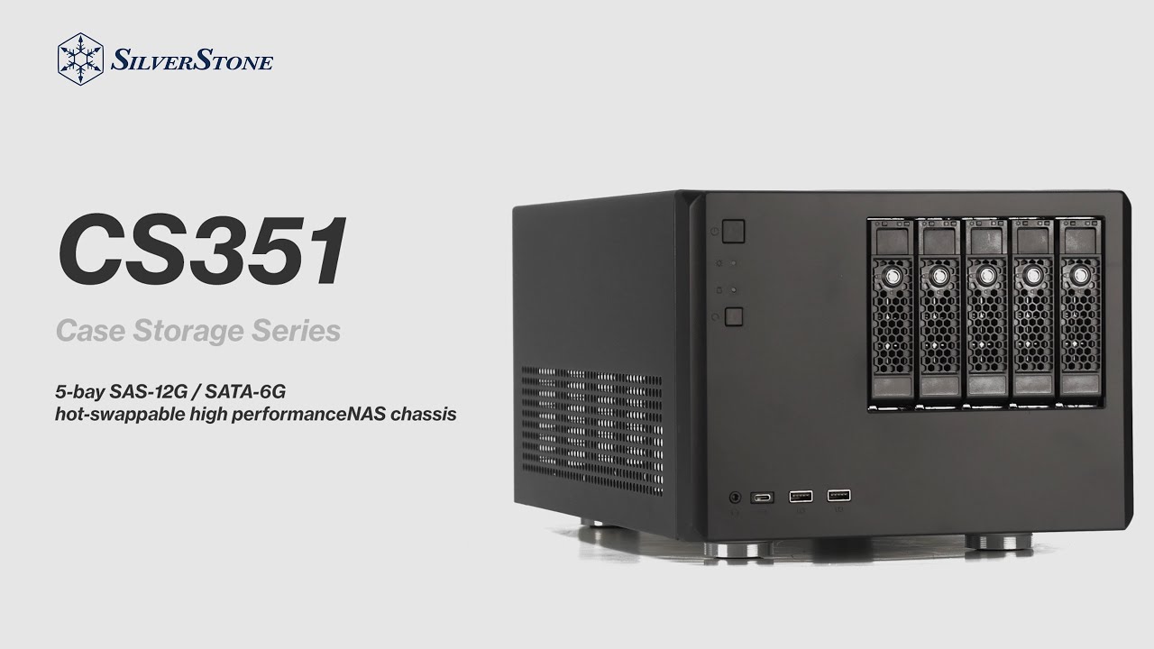 SilverStone CS351 5-bay SAS-12G / SATA-6G high performance hot-swappable high NAS chassis