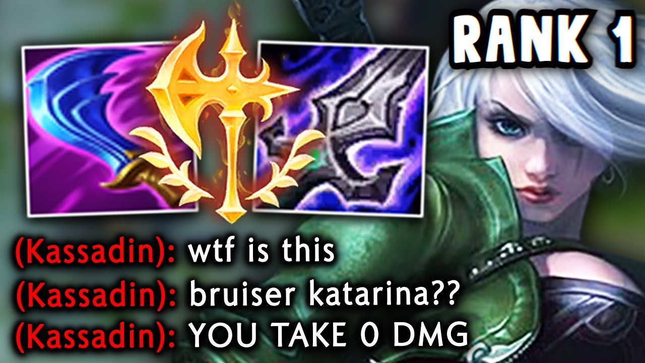KATARINA CAN WIN ANY MATCHUP WITH THIS 1v9 BRUISER BUILD!! TANK EVERYTHING AND STILL ONE SHOT!