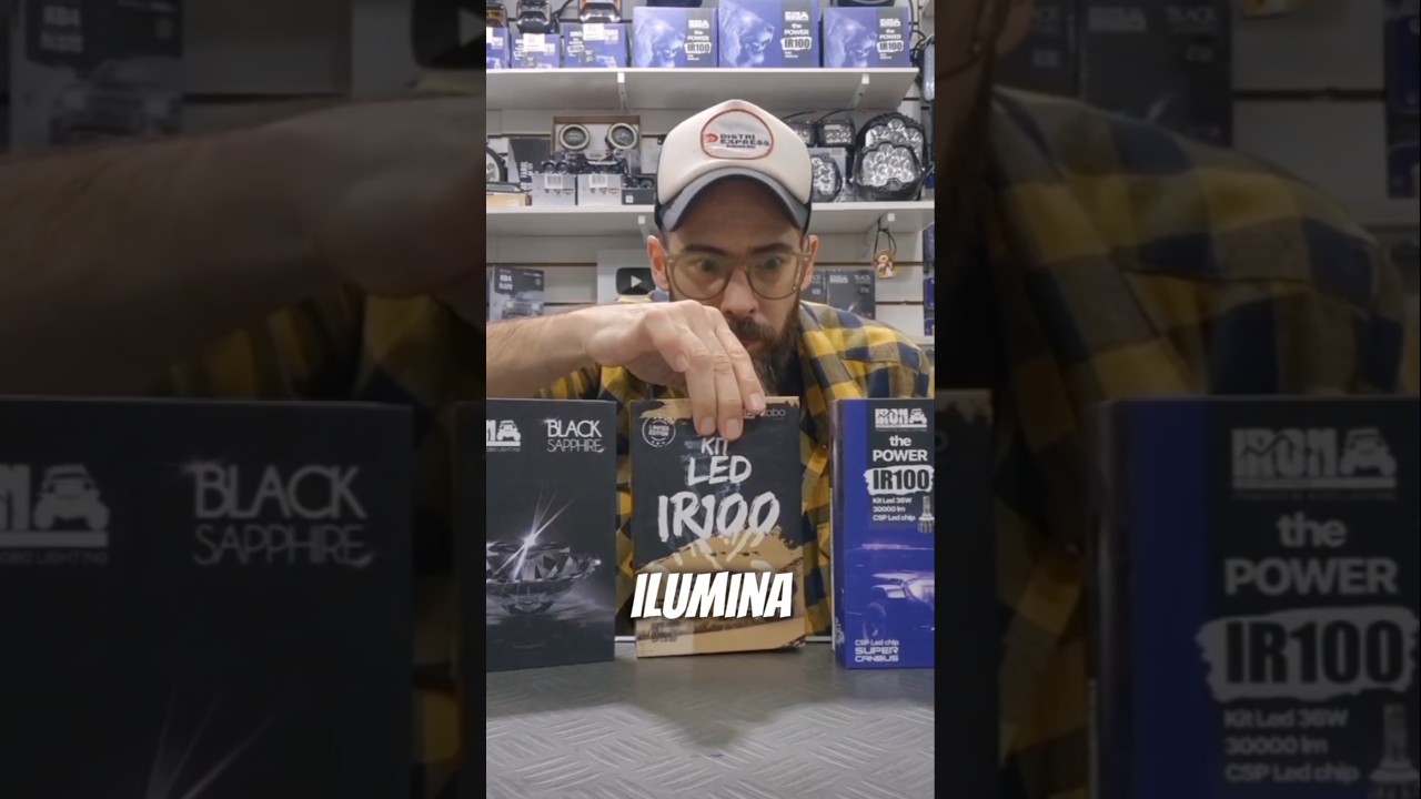 como ilumina la lampara led ir100? #autos #automobile #led #carros #ledlights #tips #motovlog #cars