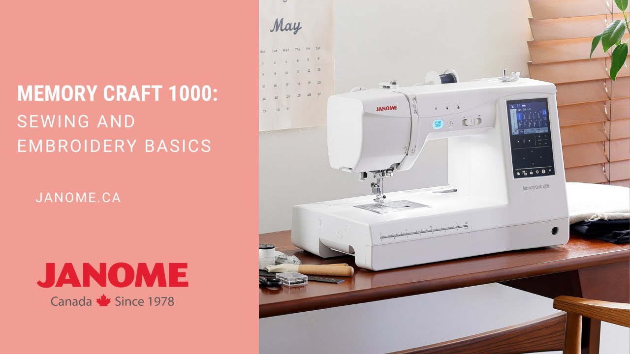 Discover the MC1000 Sewing & Embroidery Machine