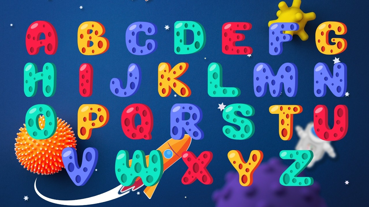 A to Z Alphabet Song for Kids 🌈 | Colourful 3D Letters Underwater 🐠 Outer Space 🚀 & Cute Cartoon!
