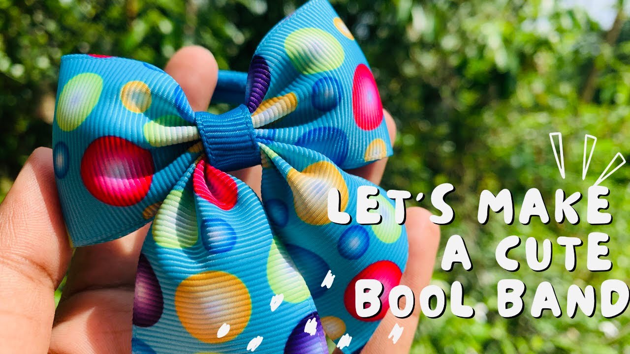 Ribbon Bool Band Tutorial | ලස්සන Bool Band එකක් හදමු | Business Idea එකක් | @DCrescentcraft