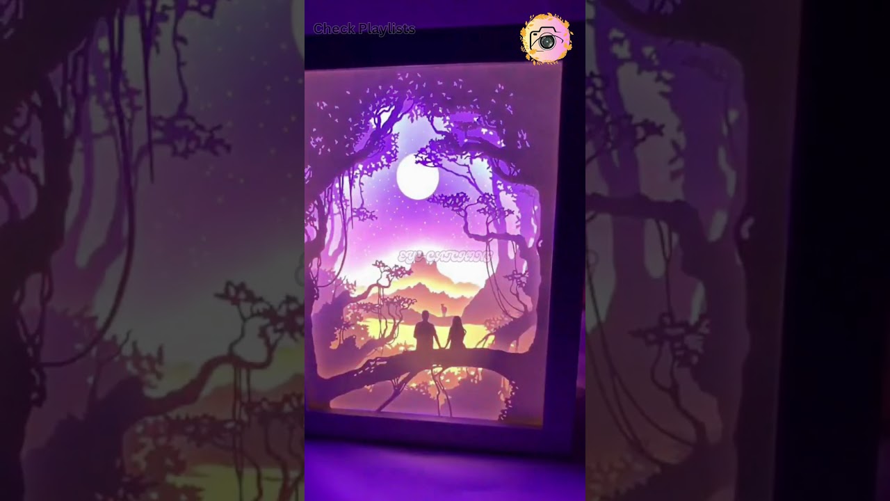 3D Paper Cut Light Box: Art Of Layered Paper 