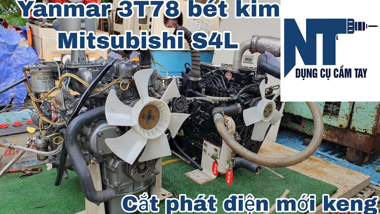 Yanmar 3T78 bét kim , Mitsubishi S4L cắt phát điện | Đẹp Keng | LH 0914711438 | Ngày 23/08/2024