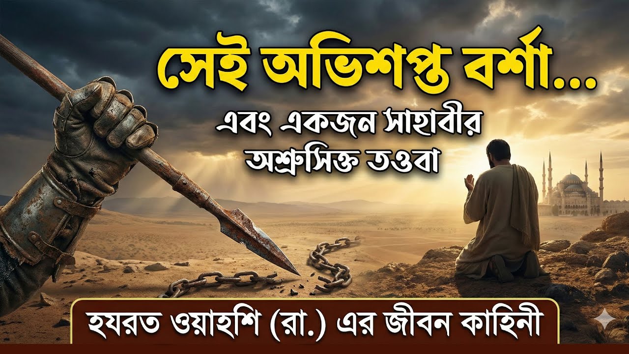 নবীজির চাচার হত্যাকারী যেভাবে জান্নাতি সাহাবী হলেন | হযরত ওয়াহশি (রা.) এর কান্নার ইতিহাস