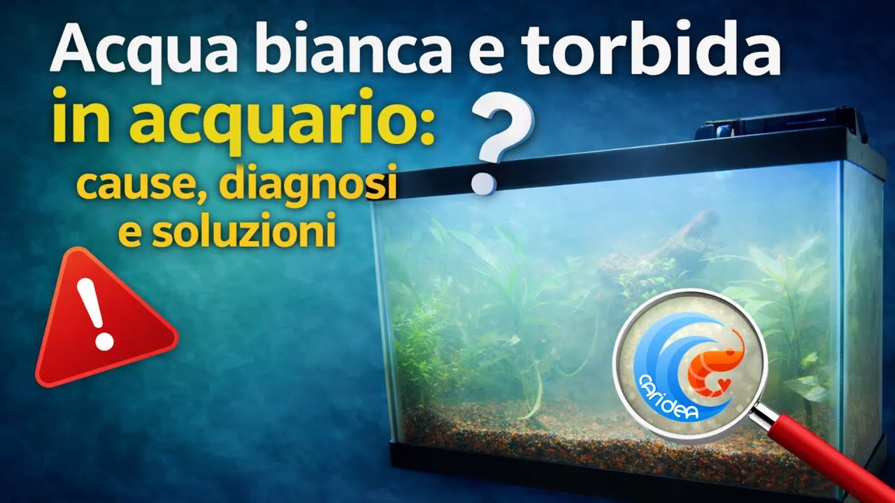 ACQUA BIANCA E TORBIDA IN ACQUARIO: CAUSE, DIAGNOSI E SOLUZIONI.