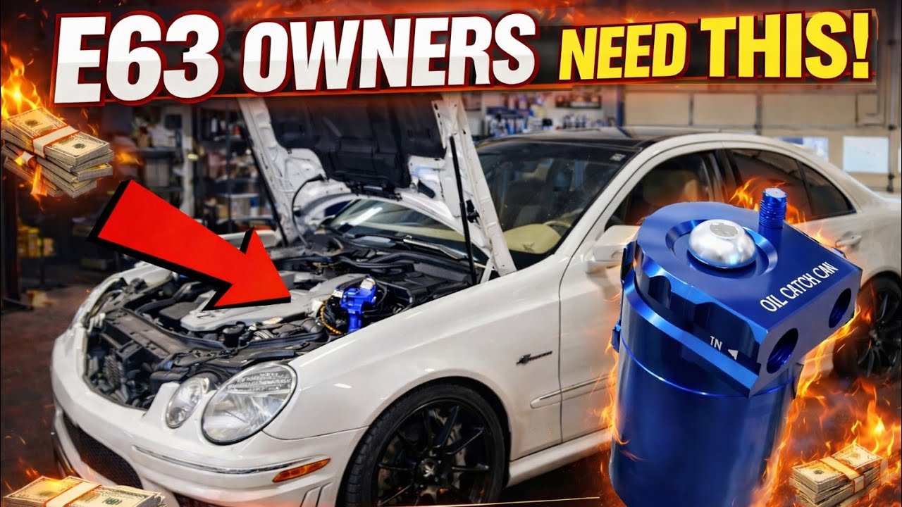 BUILT W211 M156 E63 GETS AN OIL CATCH CAN! DIY How Too!