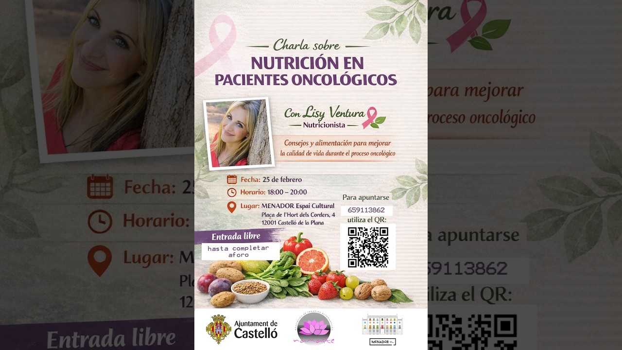 3 PARTE.  Charla nutrición en pacientes oncológicos