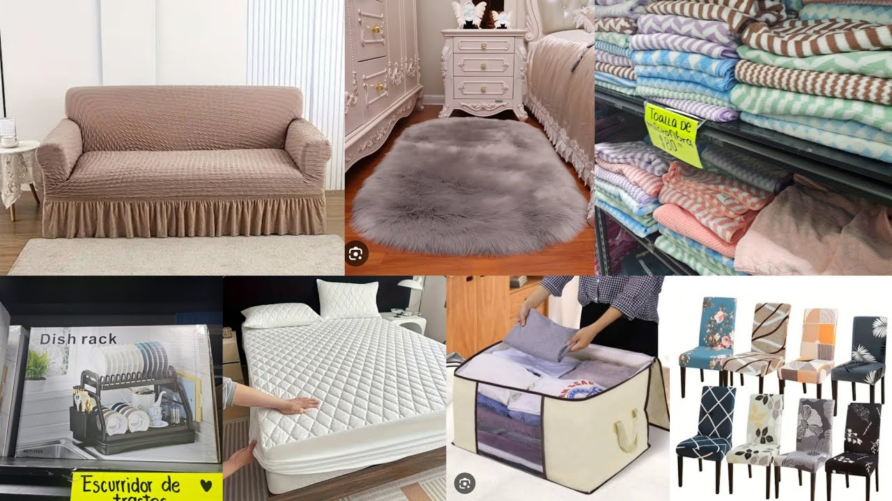 Articulos para el Hogar QUE NECESITAS!🤔 Cubresillones, Cubresillas, Persianas, Sabanas, Tapetes