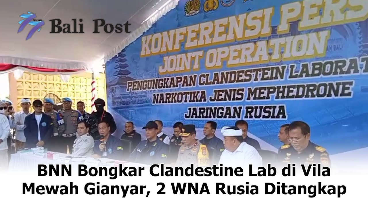 BNN Bongkar Clandestine Lab di Vila Mewah Gianyar, 2 WNA Rusia Ditangkap