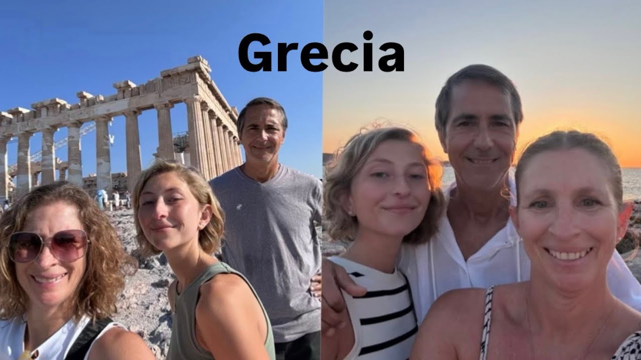 Visitando Grecia con mis papás 