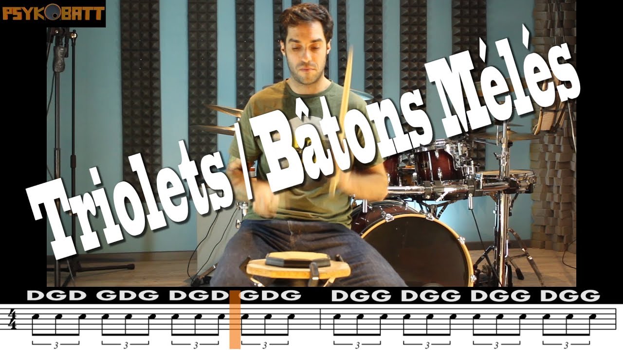[ Tuto Batterie ] Triolets / Bâtons Mêlés