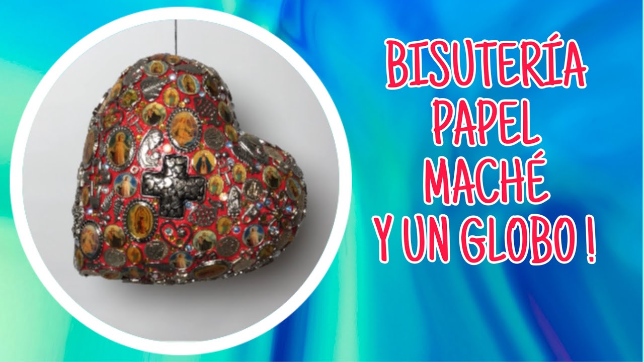 Movil Corazón ❤️ con Bisutería Metálica/Decoración con un Globo ❤️