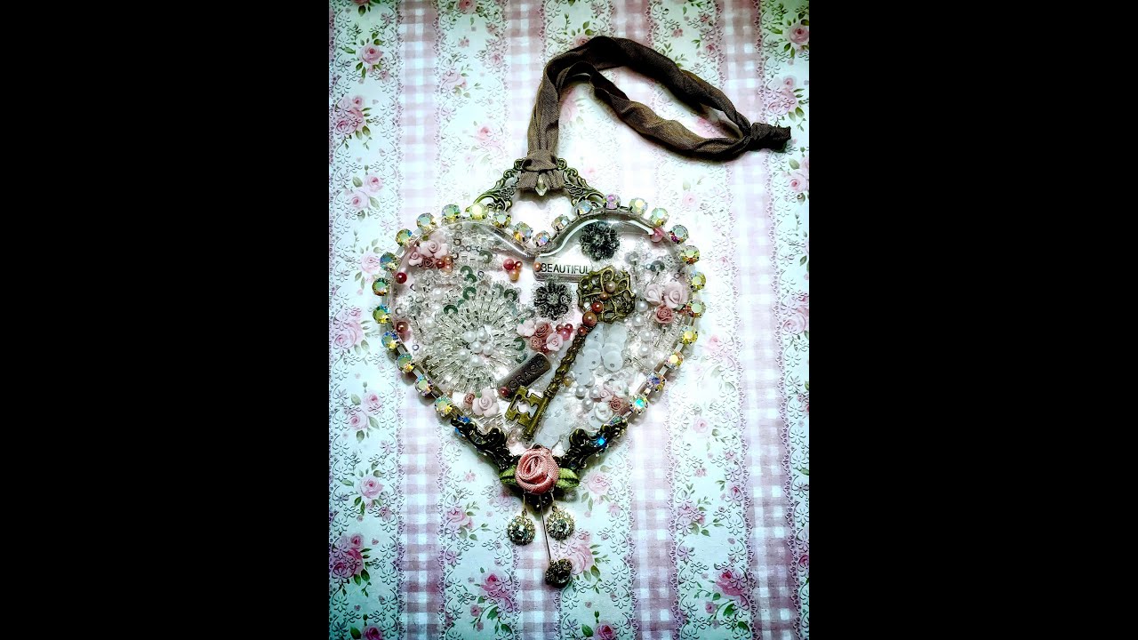 UV Resin Key to My Heart Ornament