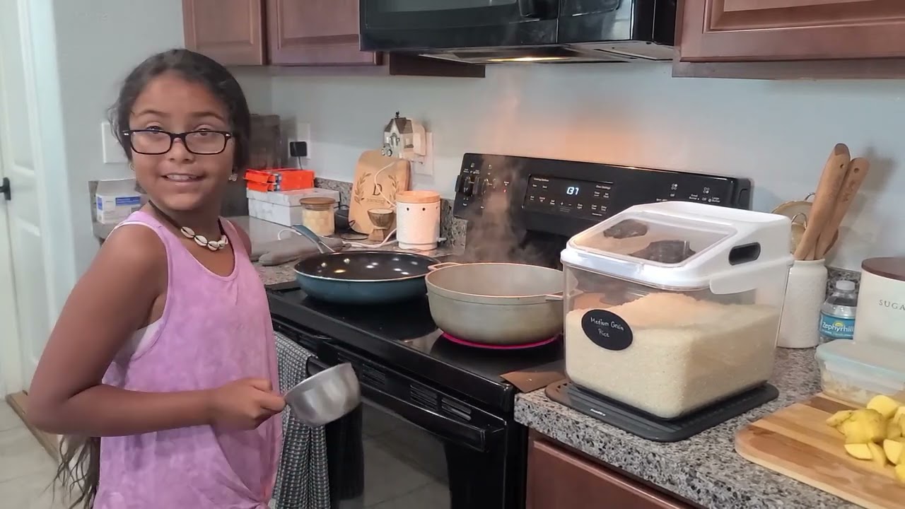 Que Cocino Hoy? Jamonilla ,Papas y huevos con Arroz blanco hecho por Arianny