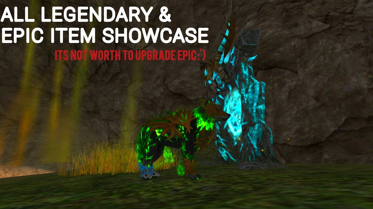 The Wolf - All Epic & Legendary items Showcase | THE WOLF ONLINE SIMULATOR