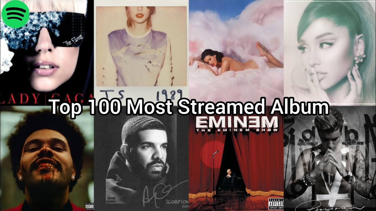 Top 100 Most Streamed Album Of All Time On Spotify