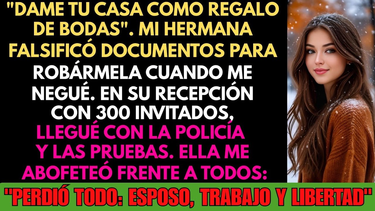 “Dame Tu Casa” — Mi Hermana Me Golpeó Delante de 300 Personas en Su Propia Boda