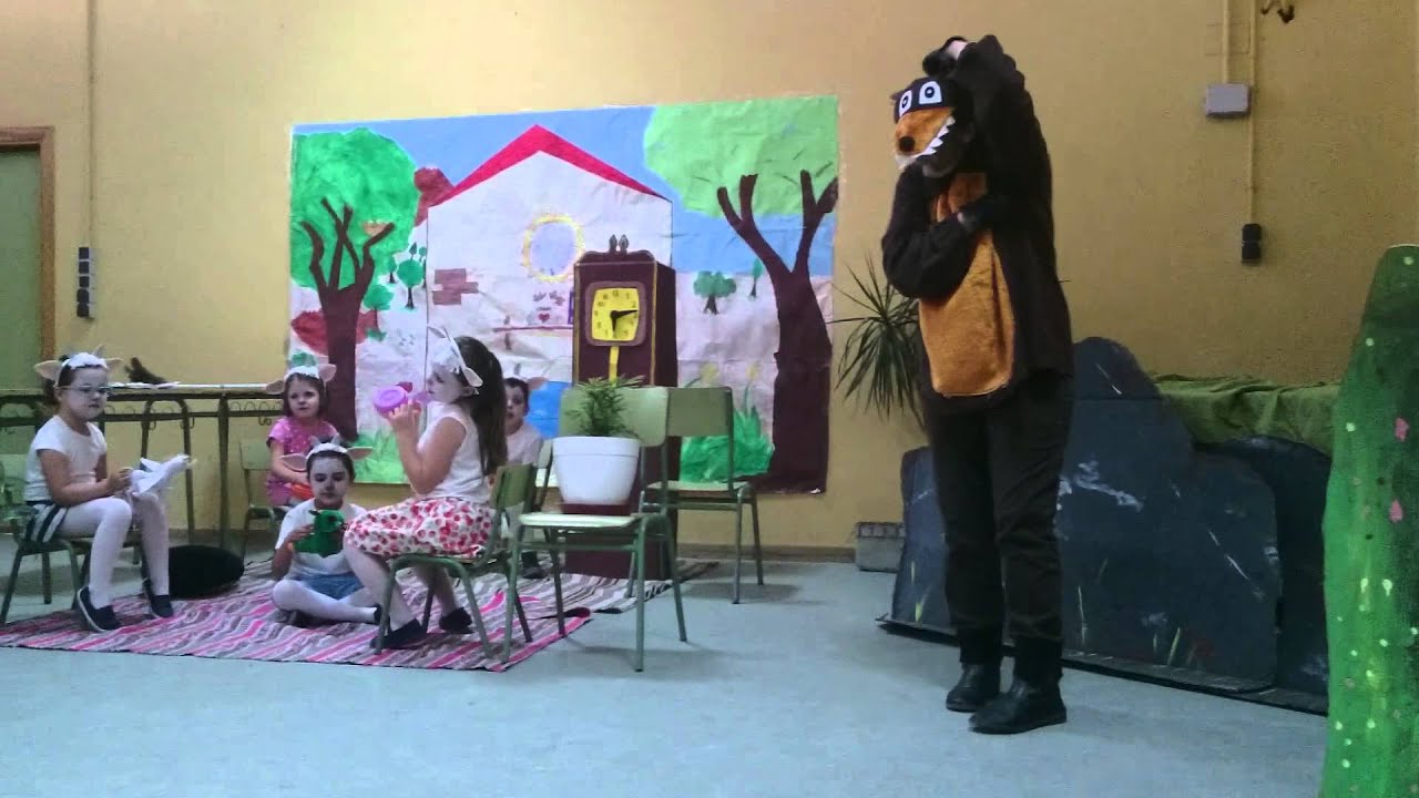 OBRA DE TEATRO INFANTIL EL LOBO Y LOS SIETE CABRITILLOS CEIP ALFONSO VIII PLASENCIA
