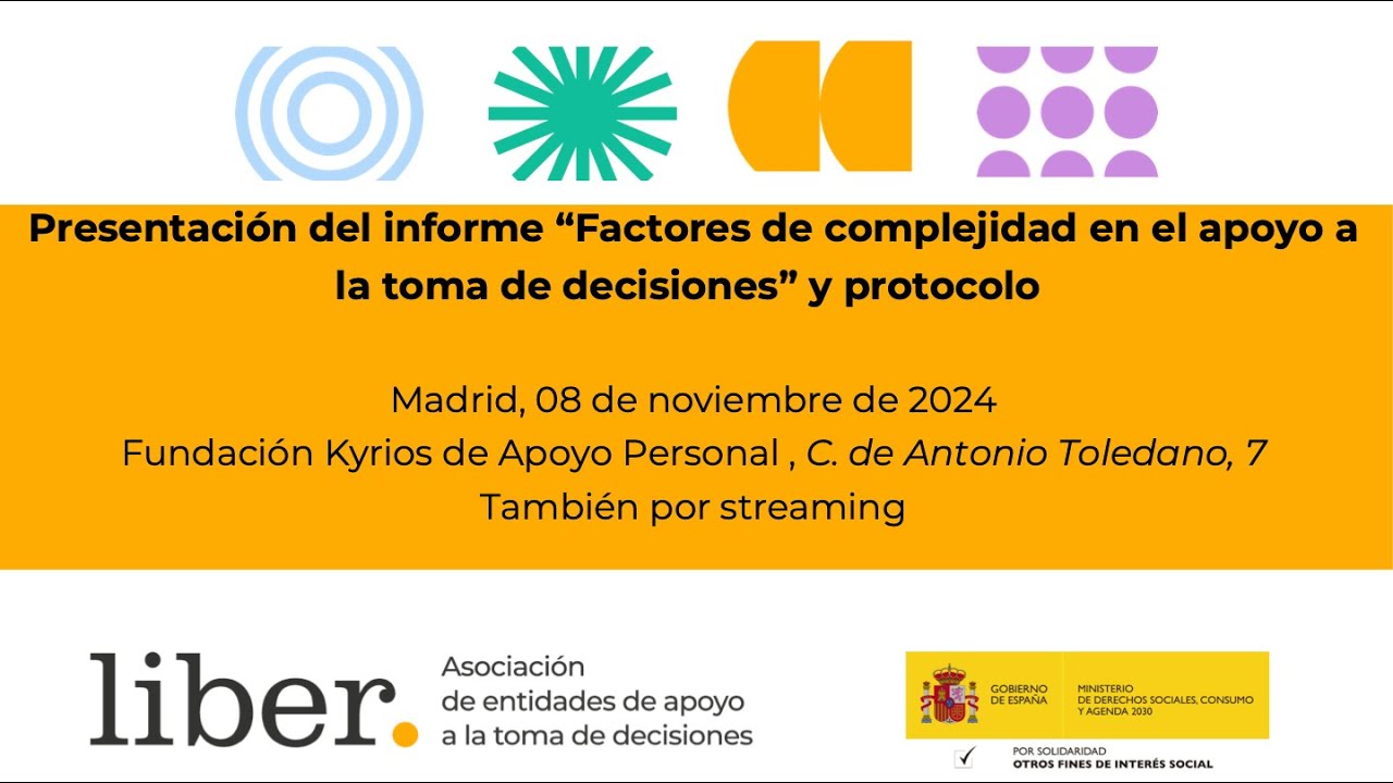 Presentación del informe “Factores de complejidad en el apoyo a la toma de decisiones” y protocolo