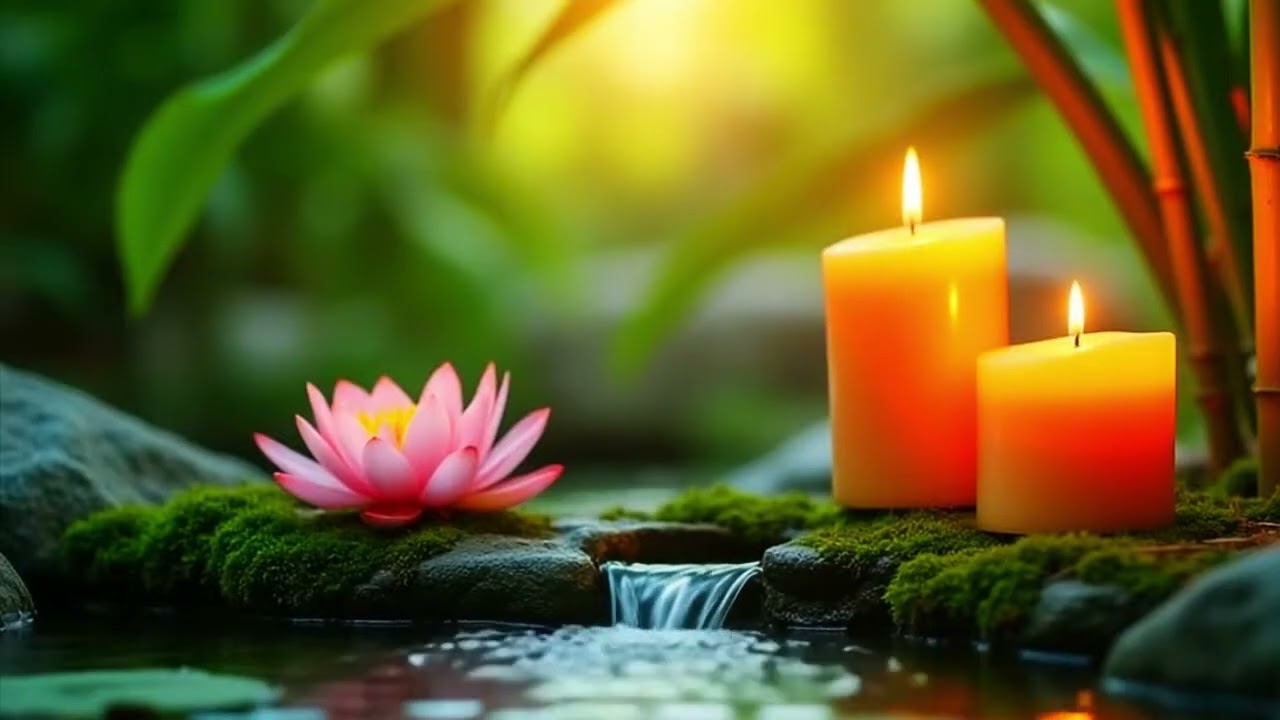 Relaxing Music and The Sound of Water to Relieve Worry and Anxiety, Relieve Stress, happy